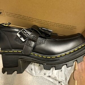 Dr. Martens Corran Mary Jean Black Chunky Buckle Shoes